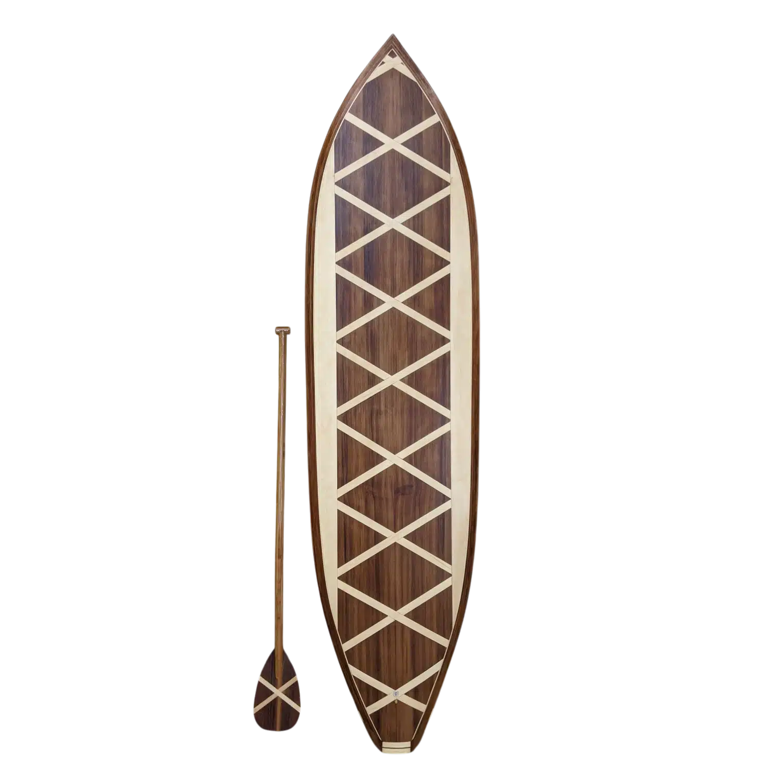 10′ Wood Paddle Board – The Lattice – Artisan Heirloom All-Arounder