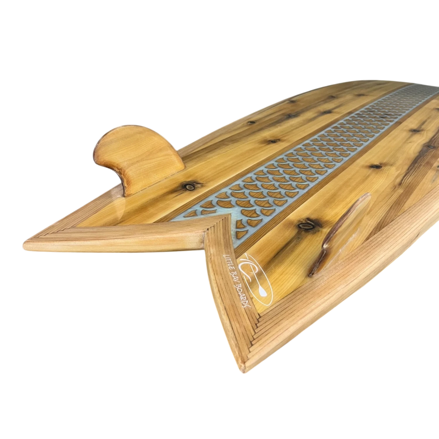 Wood Surfboard Fish