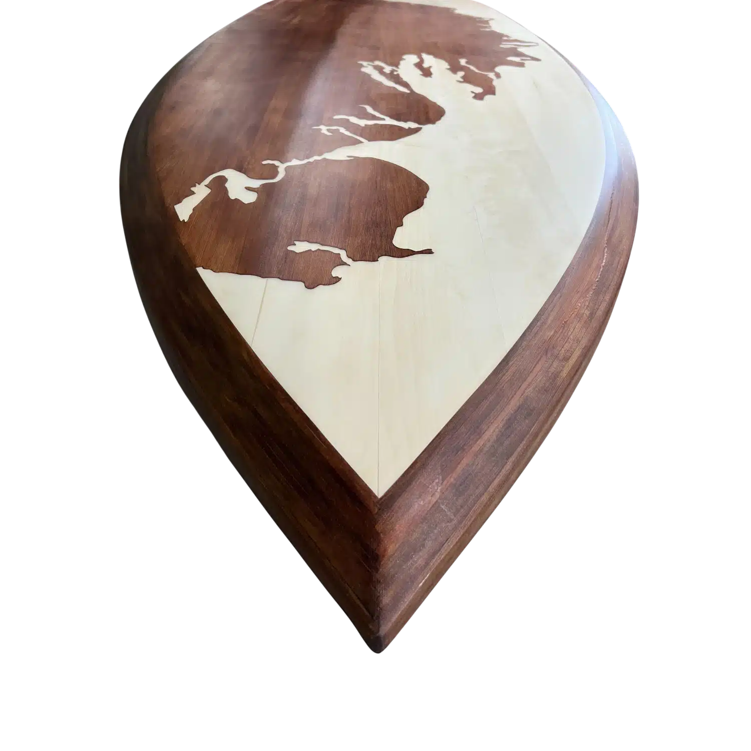 10′ Wood Paddle Board – The Coastal – West Michigan – Artisan All-Arounder - Image 2