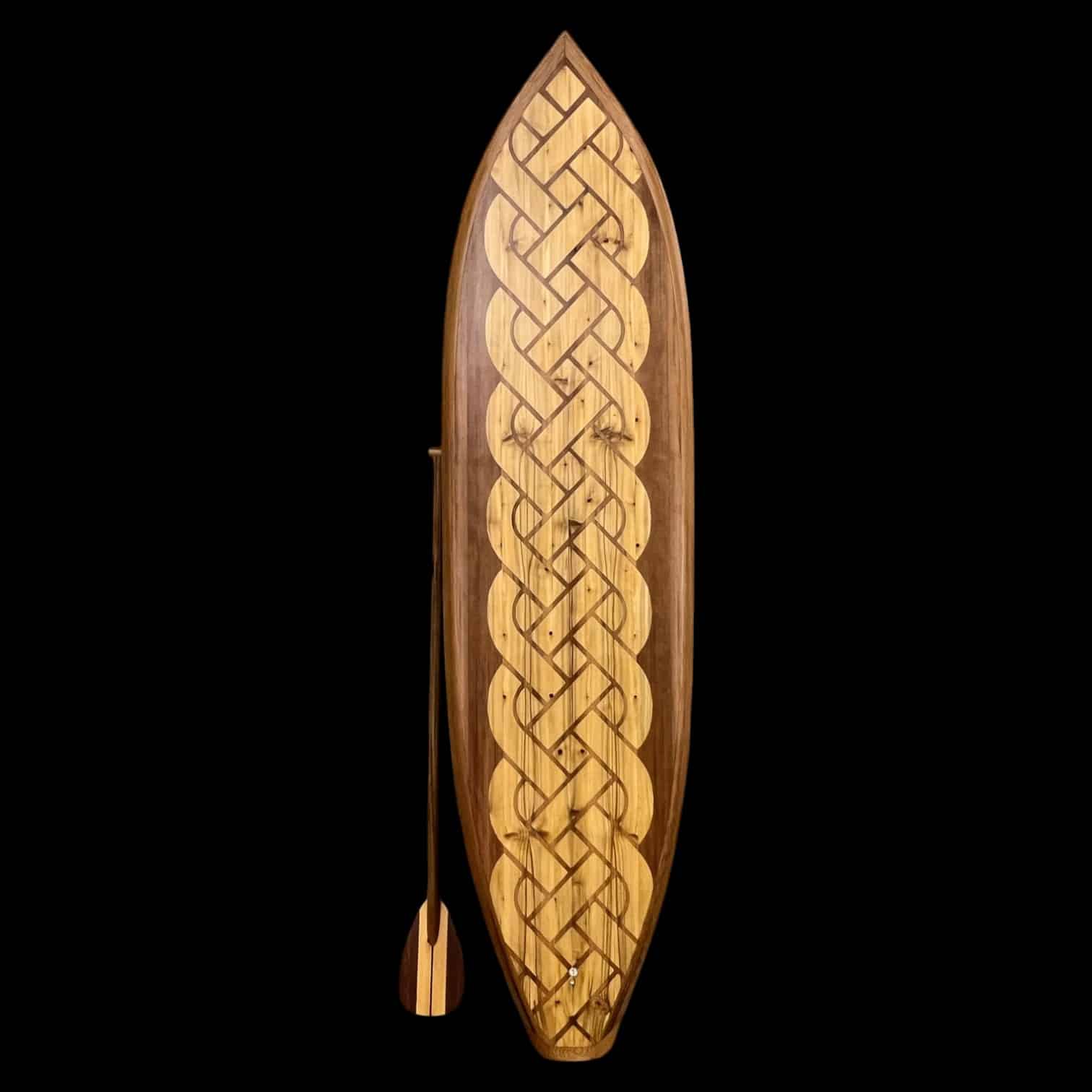 Celtic Rope Wood Paddle Board