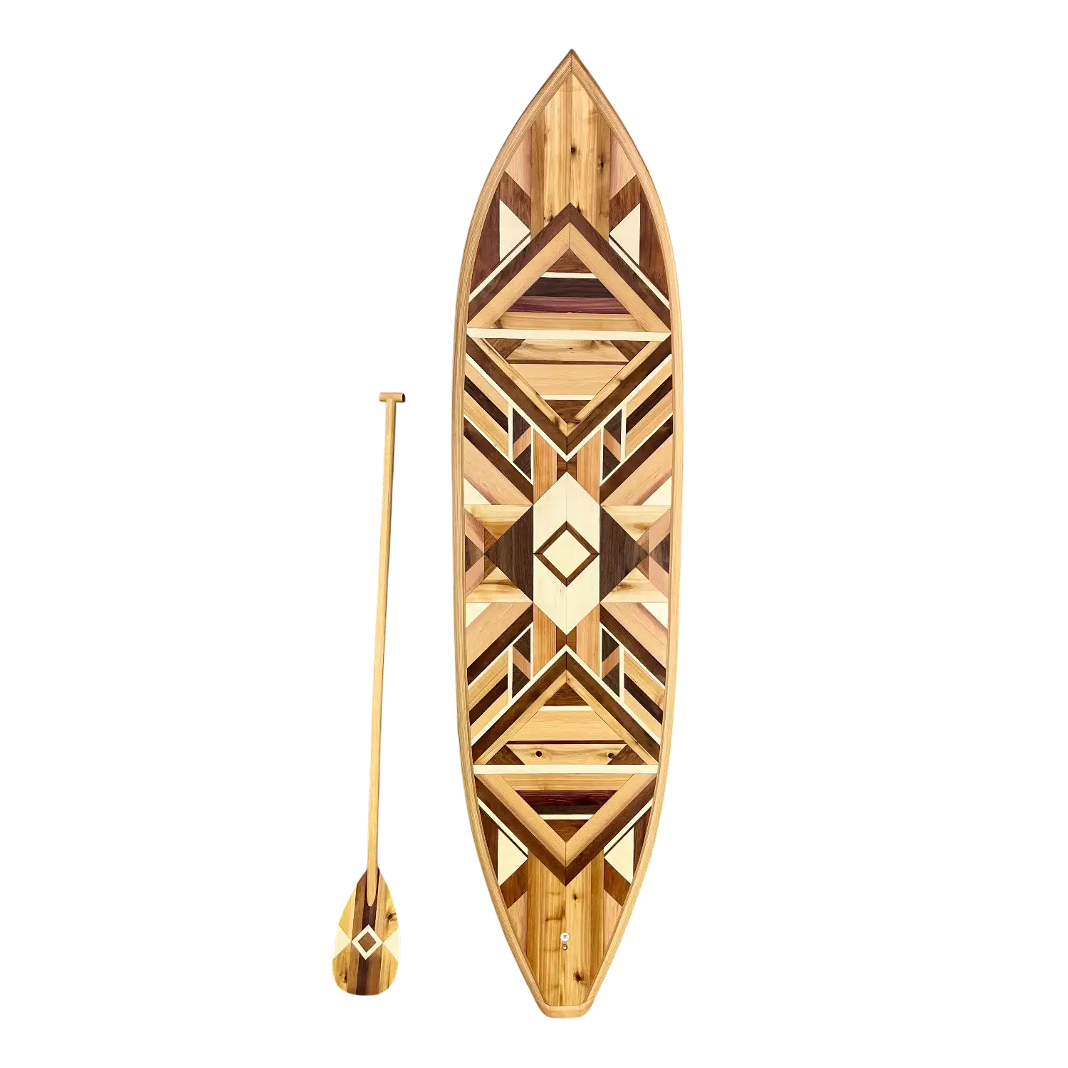 Custom 9ft wood paddle board