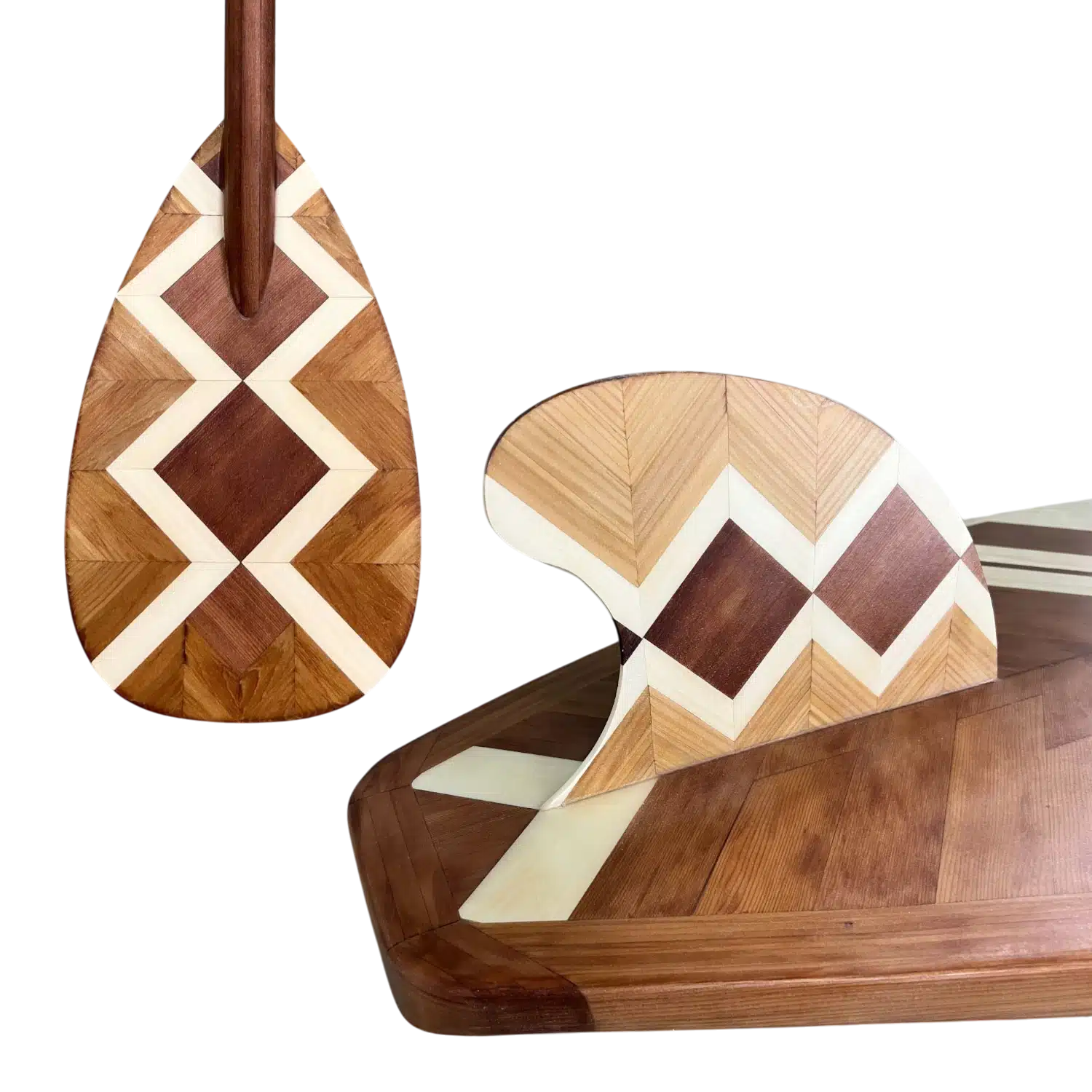 Wood Paddle Board Lake Art