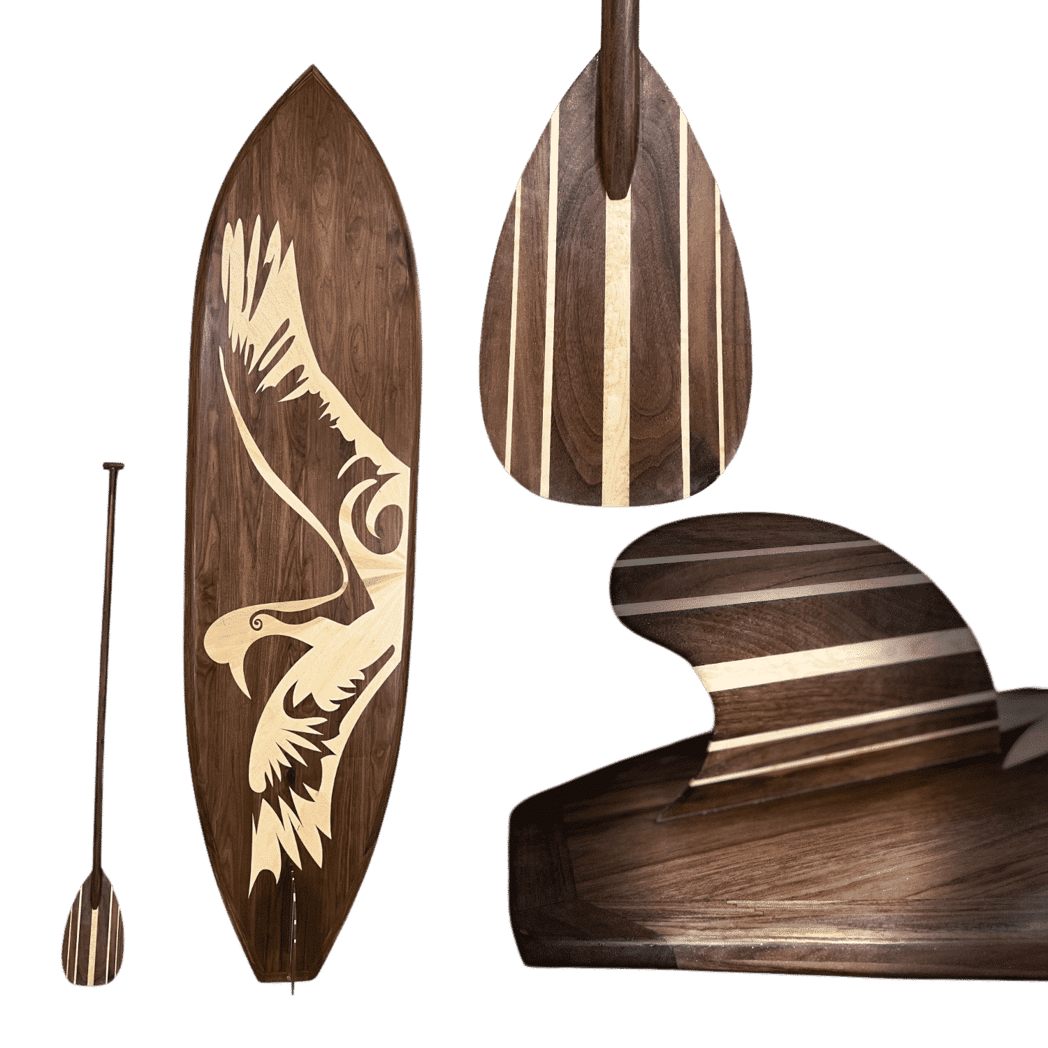 Sandhill-crane-art-surfboard-fin-side